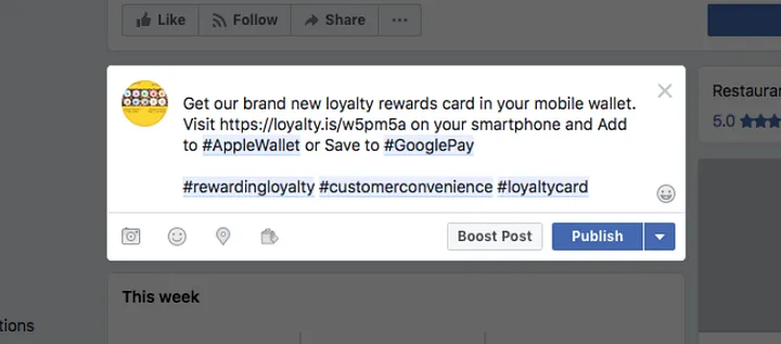 Promote your fitness rewards program