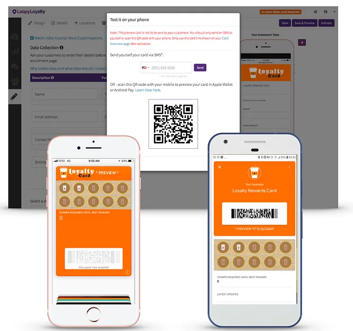 Preview and activate your cards