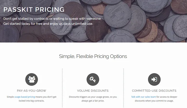 Passkit Pricing
