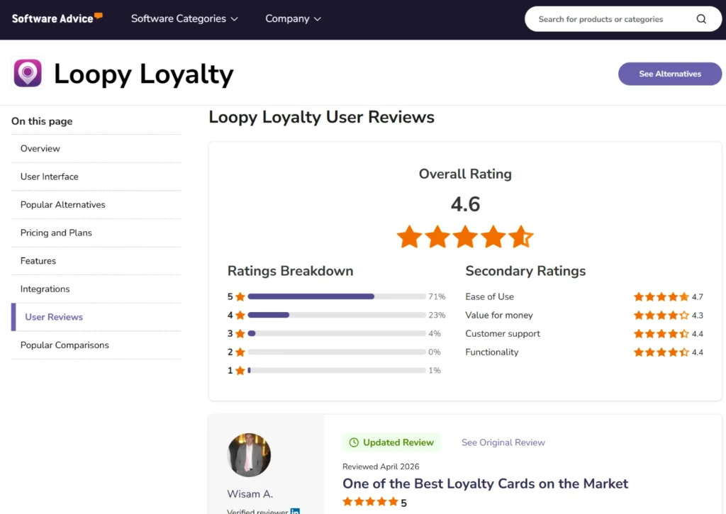 Proven user satisfaction