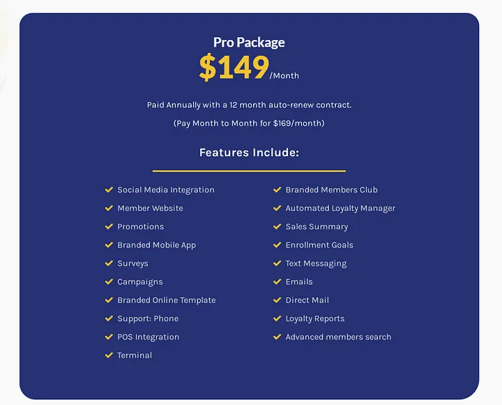RepeatRewards Pricing