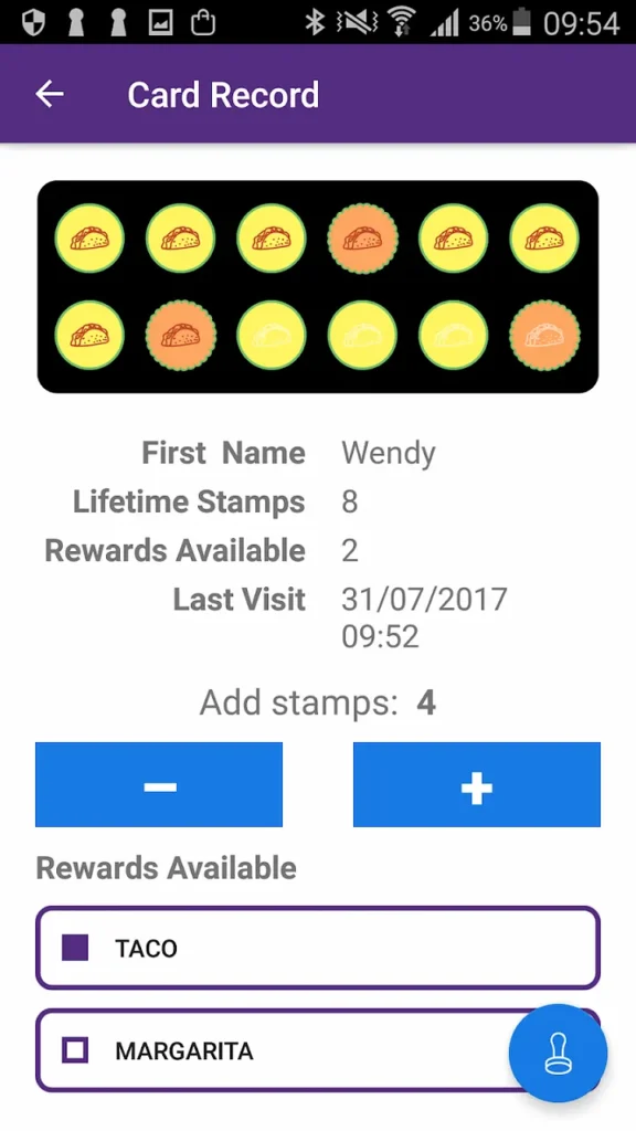 Contactless stamping