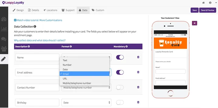 Get customer data