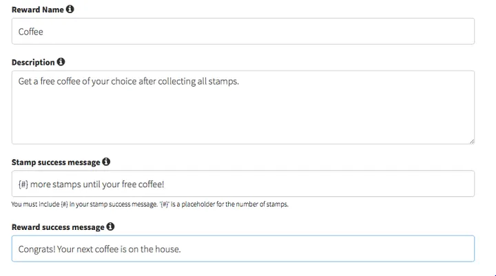 You can update your loyalty punch card in a blink of an eye