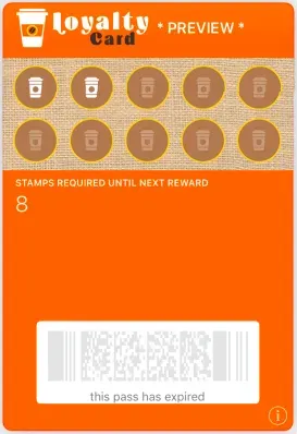 Save and preview your loyalty punch card