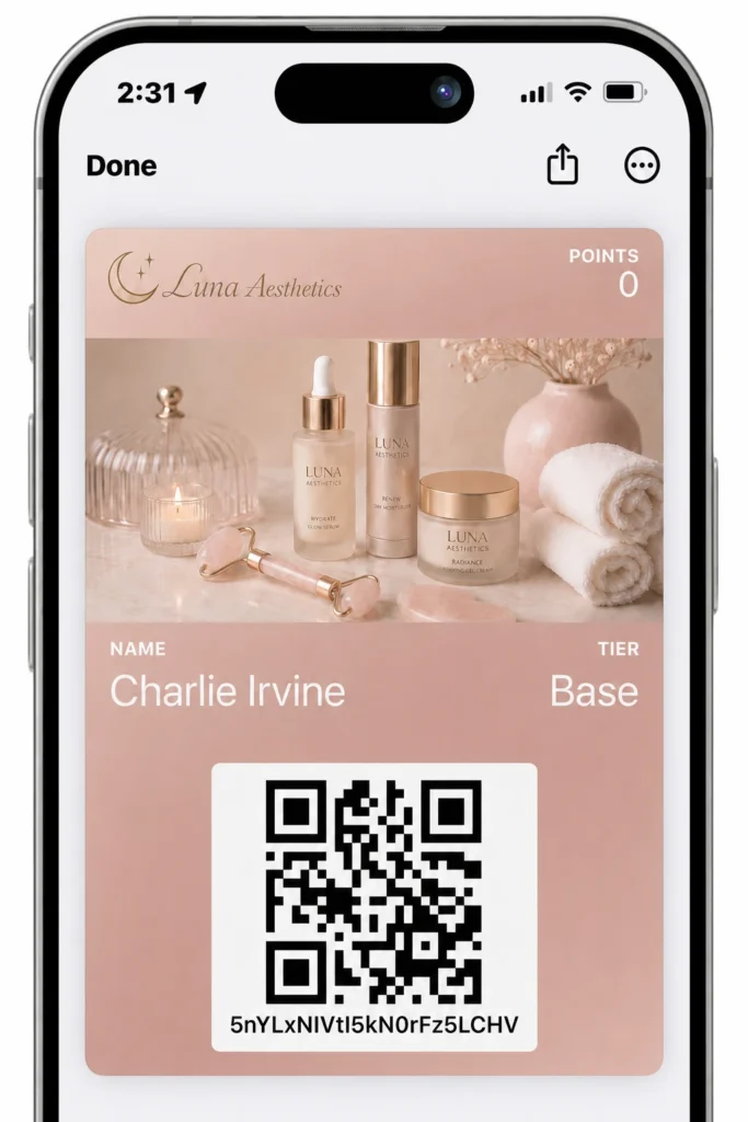 Digital Membership Cards for Med Spas
